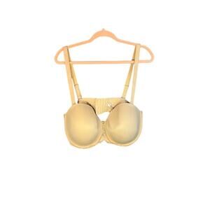 Auden Bra Women's Size 42DD Lightly Lined Strapless Bra Detachable Straps Nude